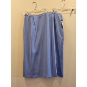 NWT Women's Emily Periwinkle Skirt Floral Embroidered Beaded Size 26W